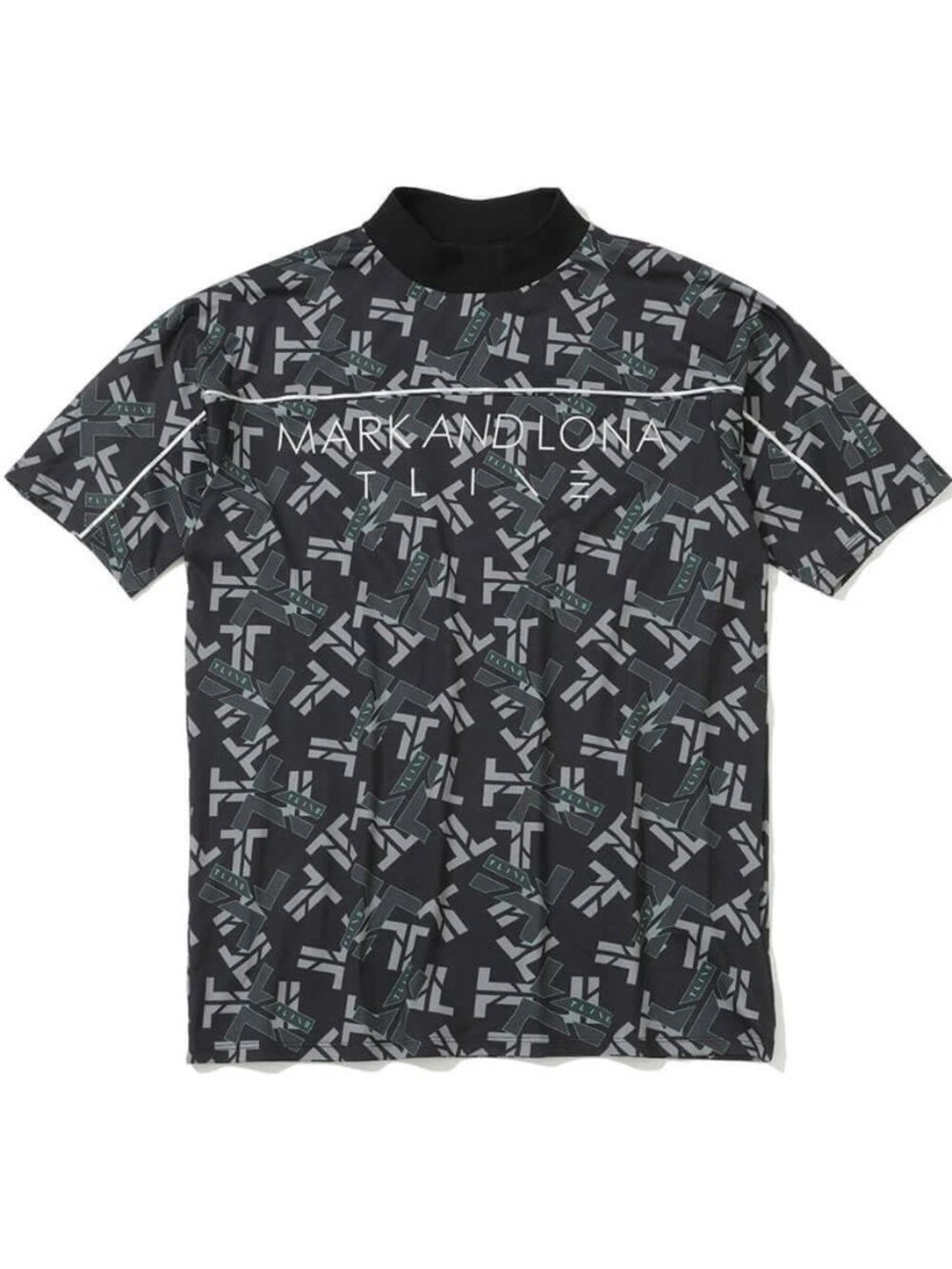 MARK & LONA T-Line Elevate Stretch Mock Neck Tee Size: 46 (Medium)